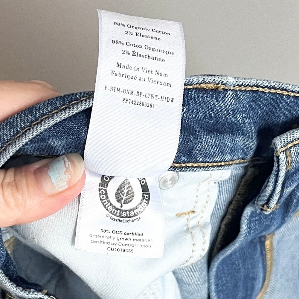 Everlane The Super Soft Relaxed Jean Blue Organic Cotton Denim Mid Rise Size 29 - Picture 6 of 12